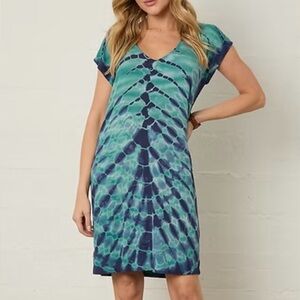 River + Sky Taos Ribbed Dress - Marina - Size Medium